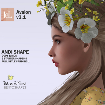 Second Life Marketplace - wren’s nest Andi Shape for Lelutka Avalon